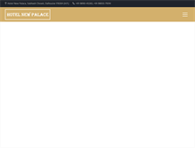 Tablet Screenshot of hotelnewpalace.com